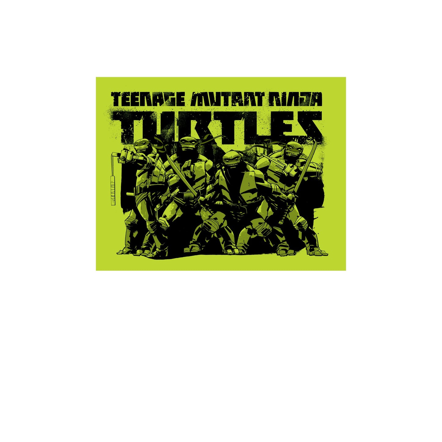 Black - Side - TMNT Unisex Adult Artist Series Andy Kuhn Group Shot T-Shirt