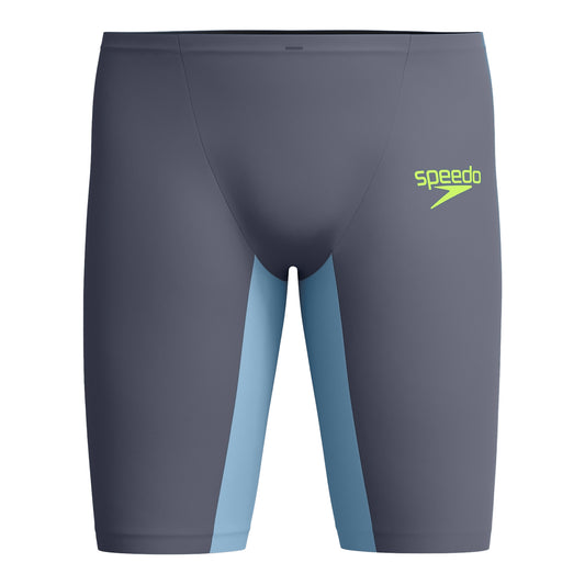 Grey - Front - Speedo Mens Fastskin LZR Pure Valor 2.0 Two Tone Jammer Shorts