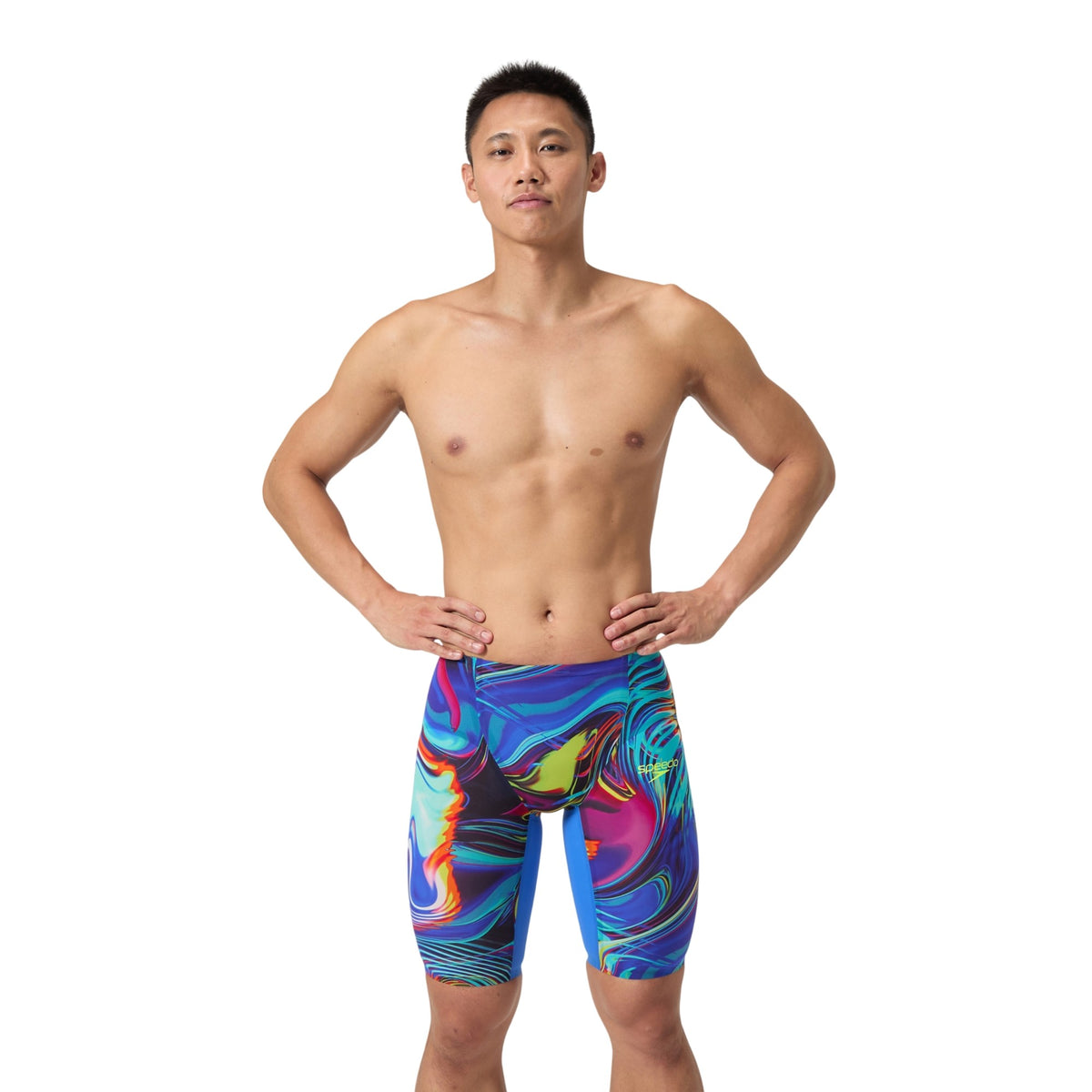 Multicoloured - Pack Shot - Speedo Mens Fastskin LZR Pure Valor 2.0 Psychedelic Jammer Shorts
