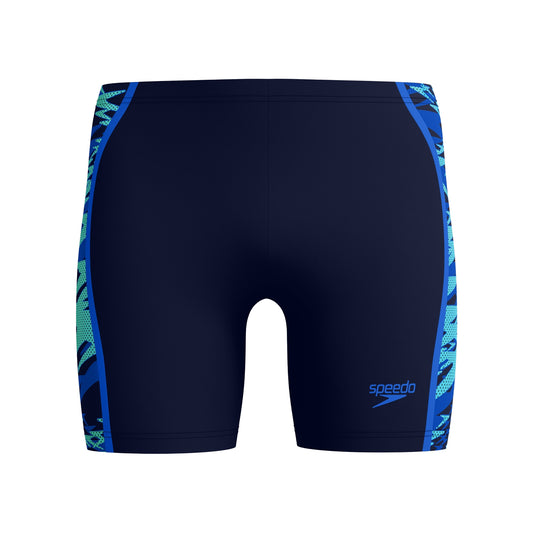 Navy - Front - Speedo Mens Hyperboom Splice Jammer Shorts
