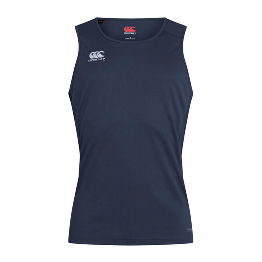 Navy - Front - Canterbury Mens Club Dry Tank Top