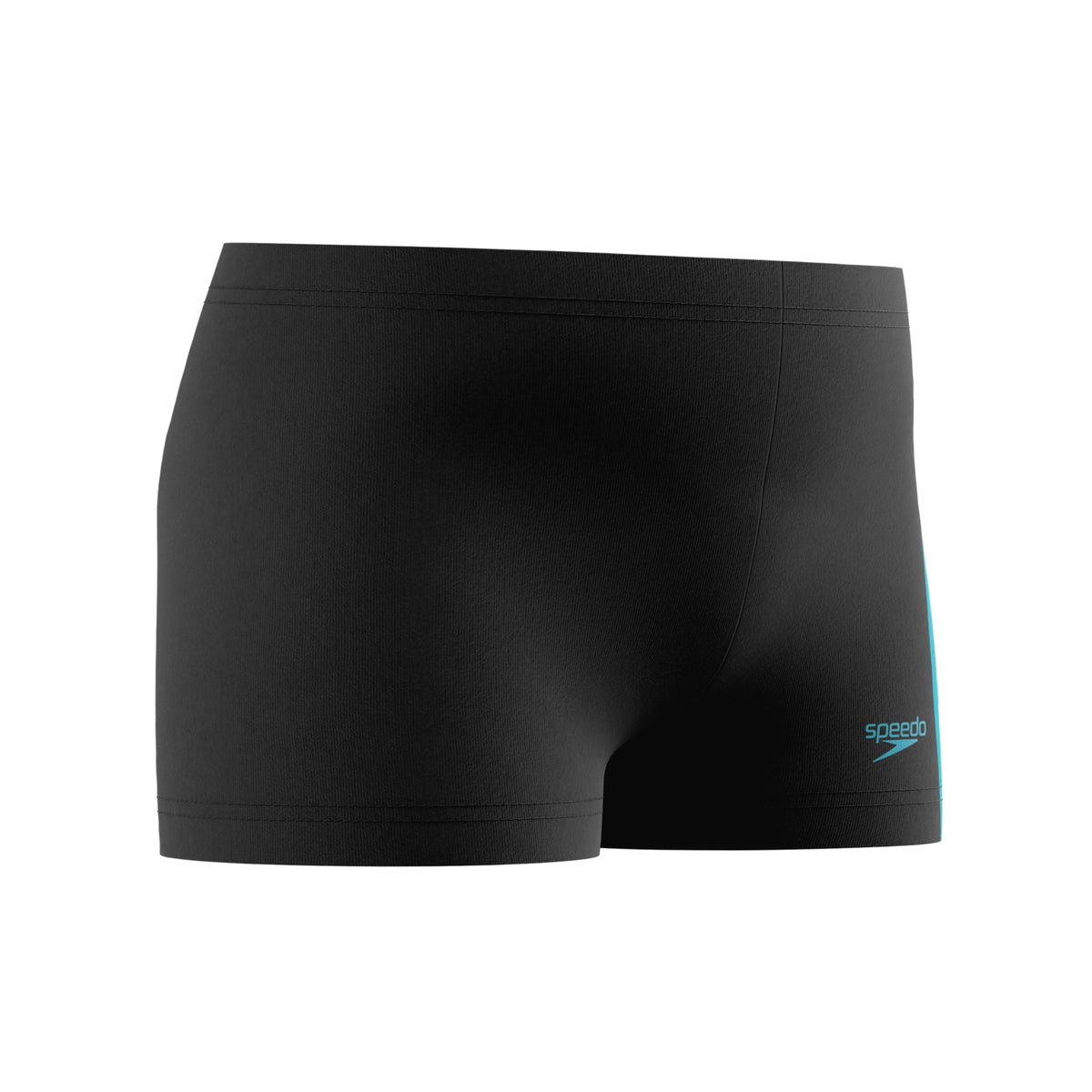 Black-Blue - Side - Speedo Boys Hyperboom Swim Shorts
