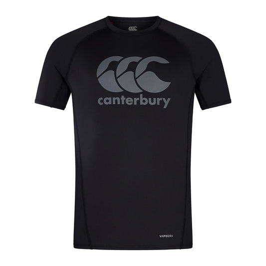Black-Gunmetal Grey - Front - Canterbury Mens Big Logo Super Light T-Shirt