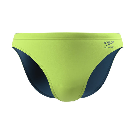 Citrus Green - Front - Speedo Mens Endurance+ Thin Strap Swim Briefs