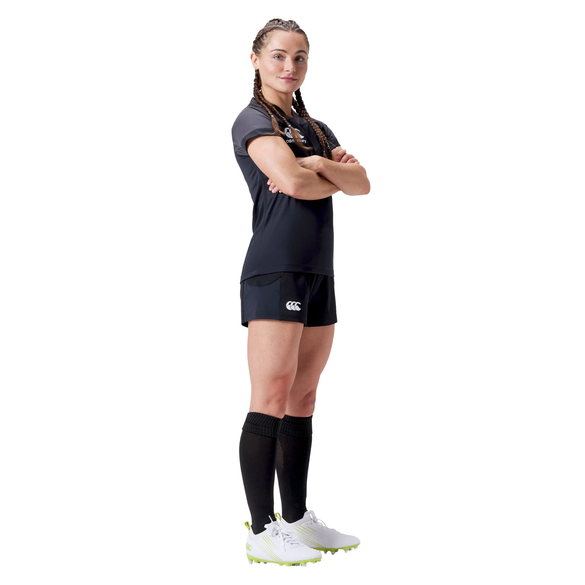 Black - Lifestyle - Canterbury Womens-Ladies Advantage 2.0 Shorts