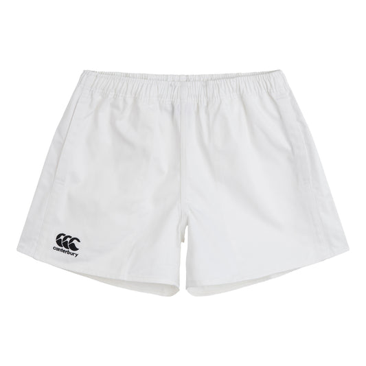 White - Front - Canterbury Mens Professional Cotton Shorts