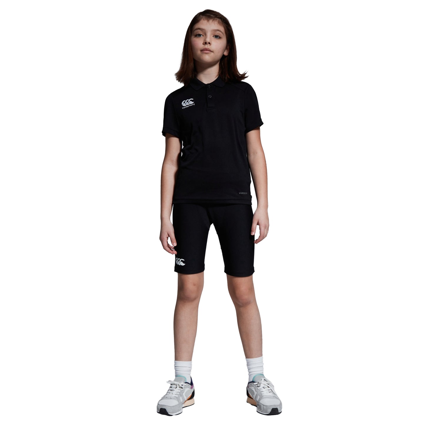 Black - Side - Canterbury Childrens-Kids Club Dry Polo Shirt