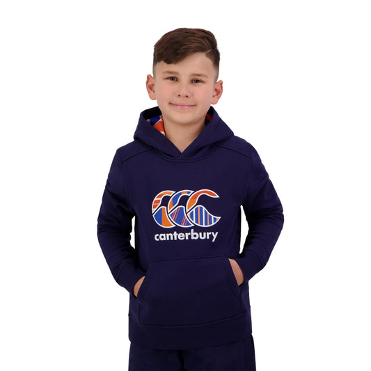 Peacoat - Front - Canterbury Childrens-Kids Uglies Hoodie