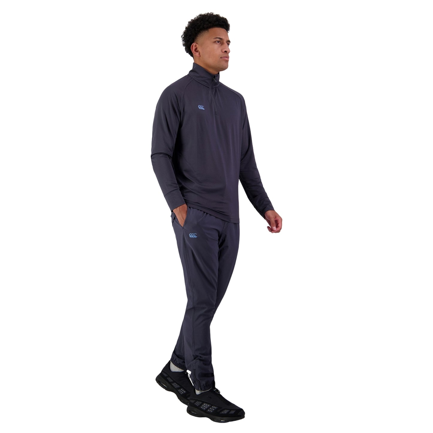 India Ink - Pack Shot - Canterbury Mens Tempo+ Quarter Zip Training Top