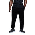 Black - Side - Canterbury Mens Knitted Stretching Tapered Leg Jogging Bottoms