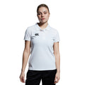 White - Side - Canterbury Womens-Ladies Waimak Polo Shirt