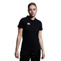 Black - Side - Canterbury Womens-Ladies Waimak Polo Shirt
