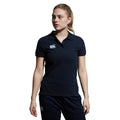 Navy - Side - Canterbury Womens-Ladies Waimak Polo Shirt