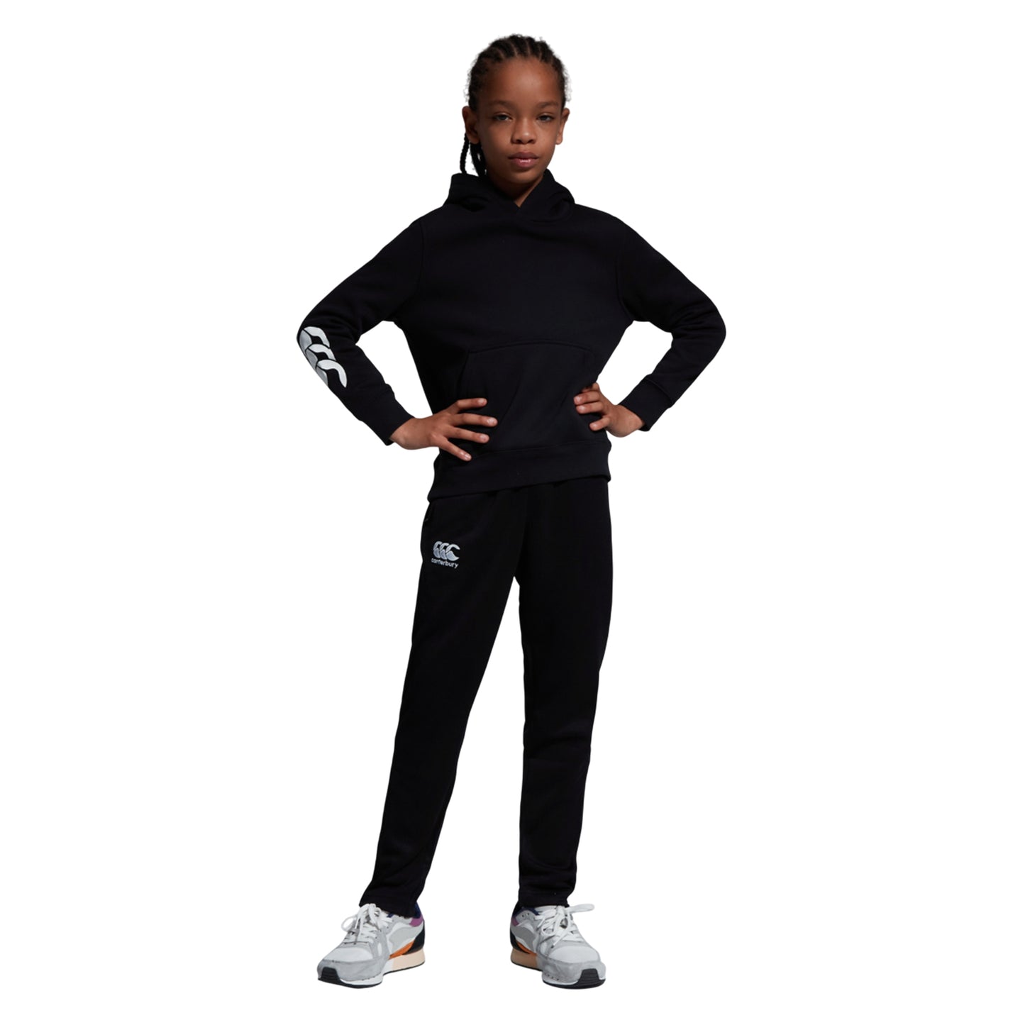 Black - Side - Canterbury Childrens-Kids Club Hoodie