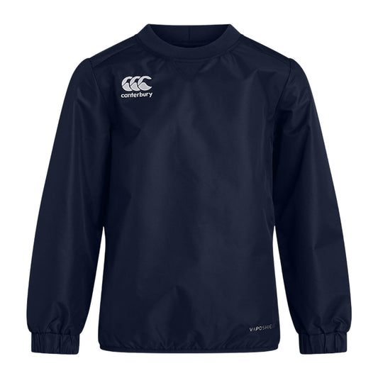 Navy - Front - Canterbury Childrens-Kids Club Vaposhield Contact Top