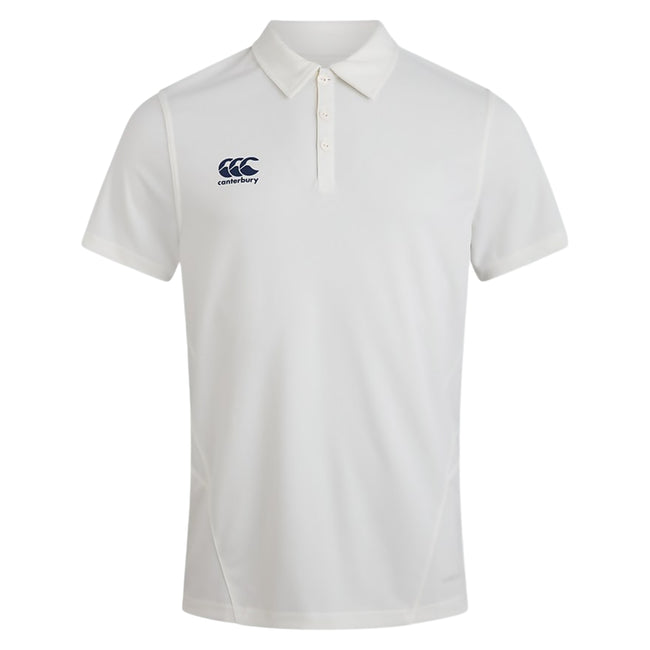 Cream - Front - Canterbury Mens Cricket Shirt