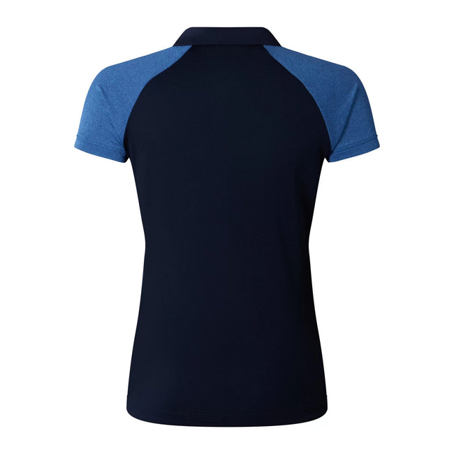 Navy-True Navy Marl - Back - Canterbury Womens-Ladies Elite Polo Shirt
