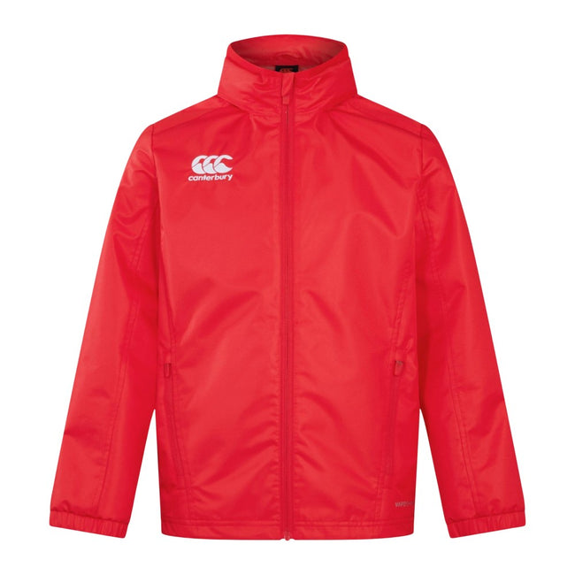 Flag Red - Front - Canterbury Childrens-Kids Club Vaposhield Waterproof Jacket