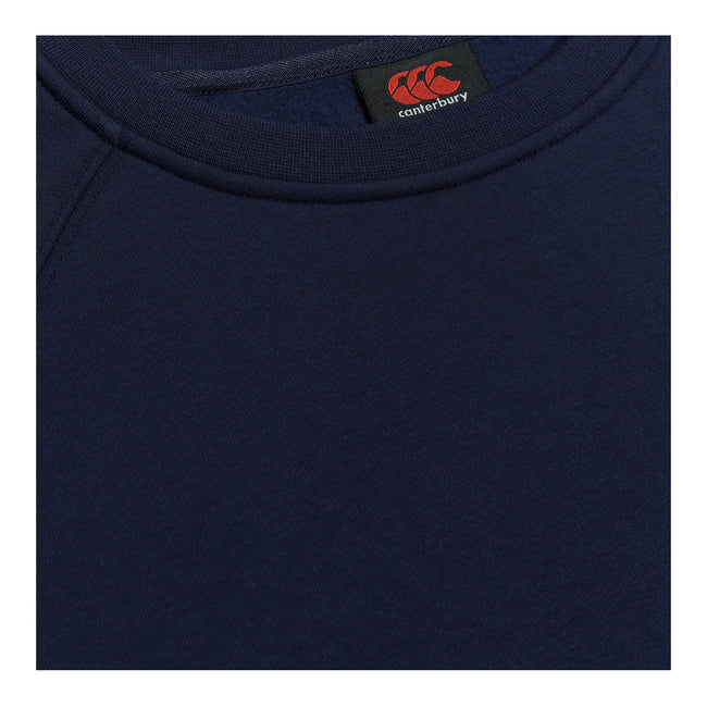 Navy - Side - Canterbury Mens Club Crew Neck Sweatshirt