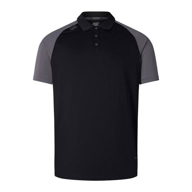 Black-Magnet Grey - Front - Canterbury Mens Elite Polo Shirt