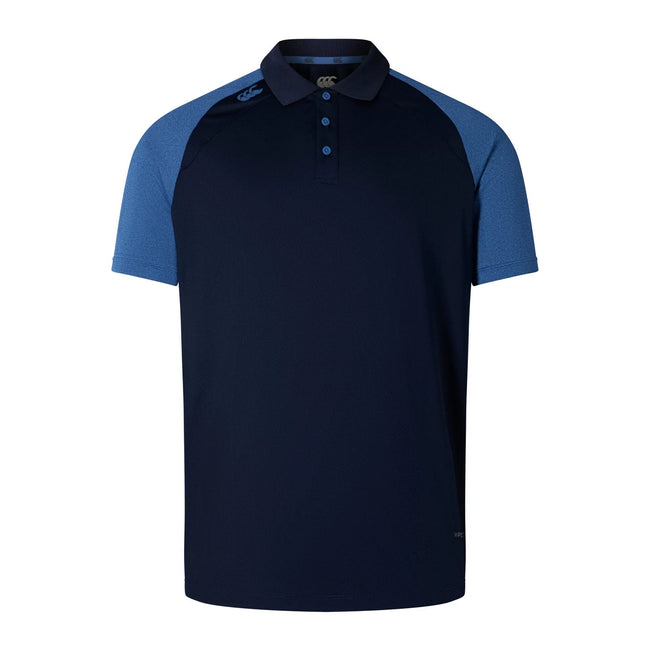Navy-True Navy Marl - Front - Canterbury Mens Elite Polo Shirt