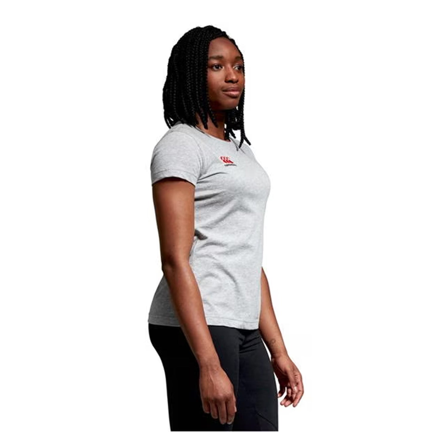 Classic Marl - Lifestyle - Canterbury Womens-Ladies Small Logo Cotton T-Shirt