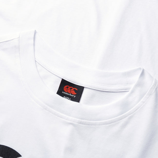 Bright White - Side - Canterbury Mens Logo Organic Cotton T-Shirt