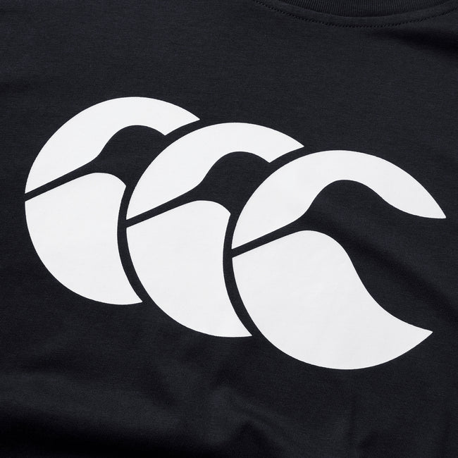 Black-Red-White - Lifestyle - Canterbury Mens Logo Organic Cotton T-Shirt