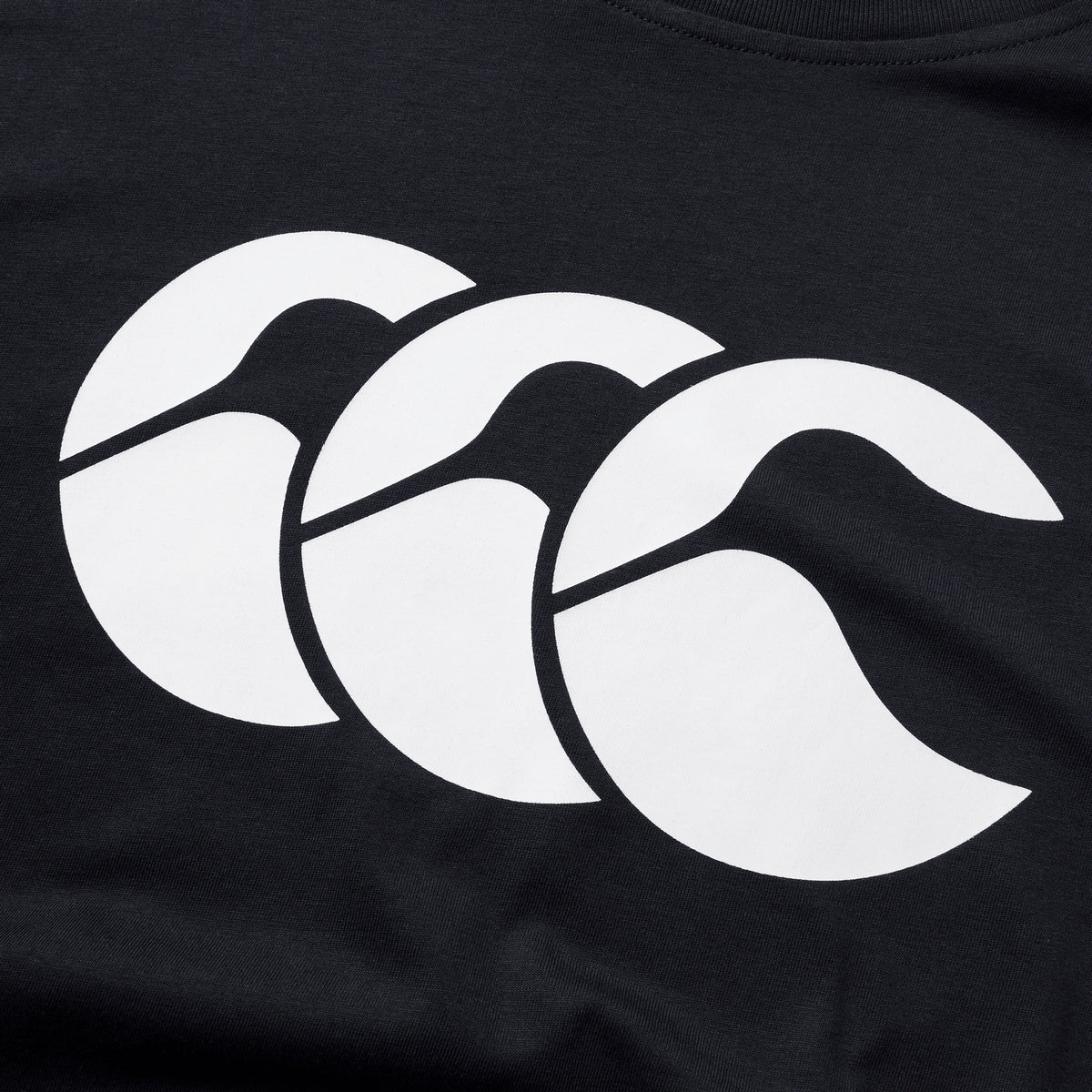 Black-Red-White - Lifestyle - Canterbury Mens Logo Organic Cotton T-Shirt