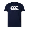 Navy - Front - Canterbury Mens Logo Organic Cotton T-Shirt
