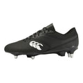 Black-White - Side - Canterbury Unisex Adult Phoenix Raze Soft Ground Rugby Boots