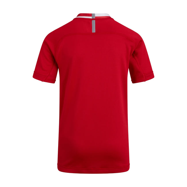 Flag Red - Back - Canterbury Childrens-Kids Evader Hooped Vapodri Jersey