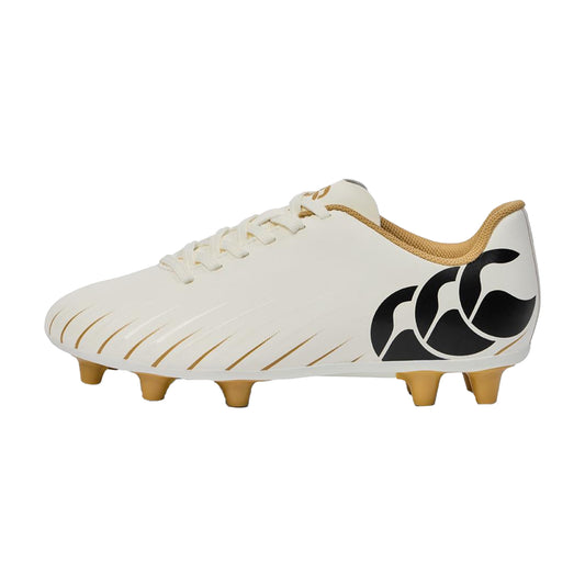 White - Front - Canterbury Unisex Adult Speed Falcon Team Firm Ground Rugby Boots