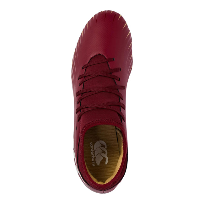 Red Dahlia - Pack Shot - Canterbury Unisex Adult Speed Falcon Team Soft Ground Rugby Boots