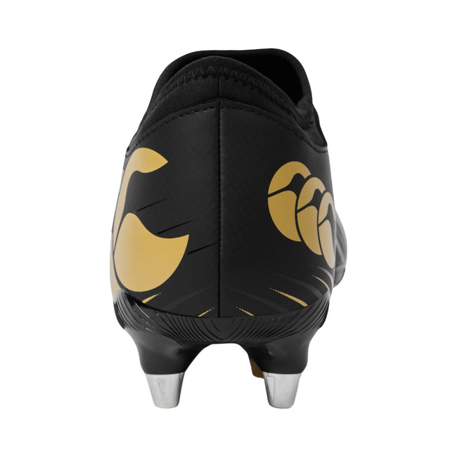 Black - Back - Canterbury Unisex Adult Speed Falcon Team Soft Ground Rugby Boots