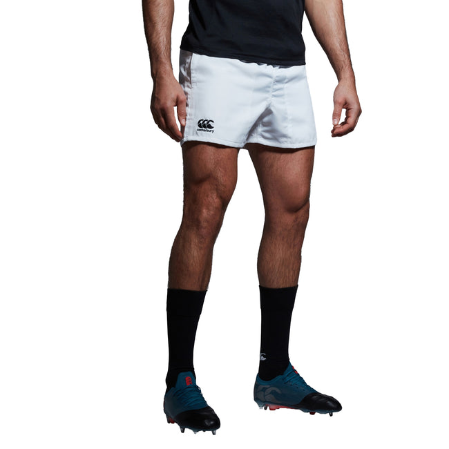 White - Lifestyle - Canterbury Mens Professional Polyester Shorts