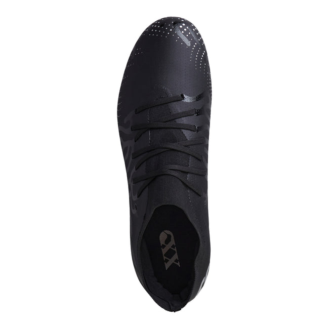 Black-Metallic Silver - Side - Canterbury Unisex Adult Speed Infinite Team Soft Ground Rugby Boots