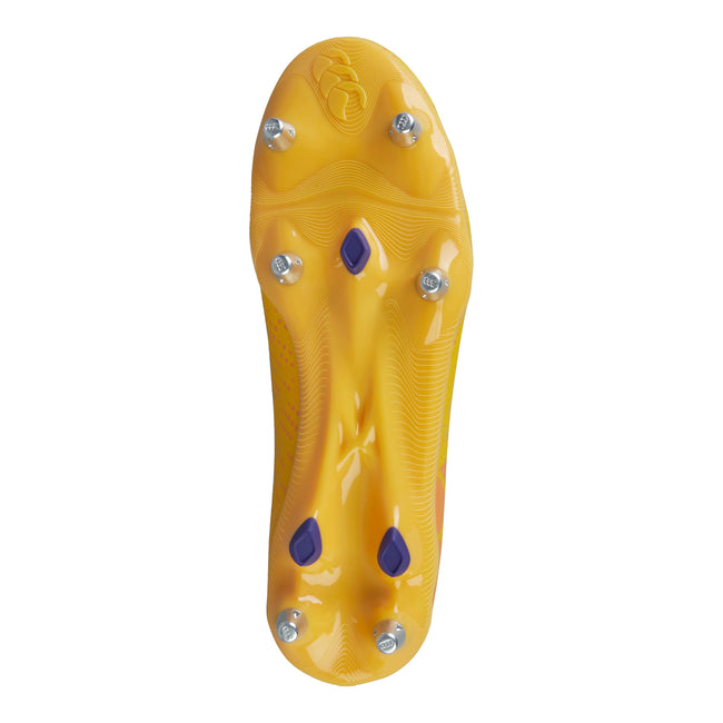 Mars Red-Amber Yellow-Orange Crush - Lifestyle - Canterbury Unisex Adult Speed Infinite Team Soft Ground Rugby Boots