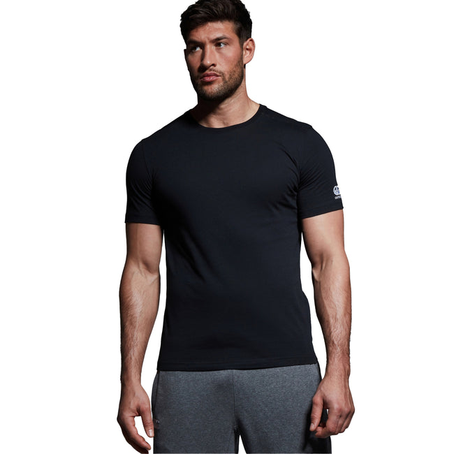 Black - Lifestyle - Canterbury Mens Club Plain T-Shirt