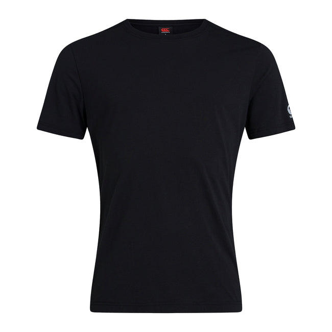 Black - Front - Canterbury Mens Club Plain T-Shirt