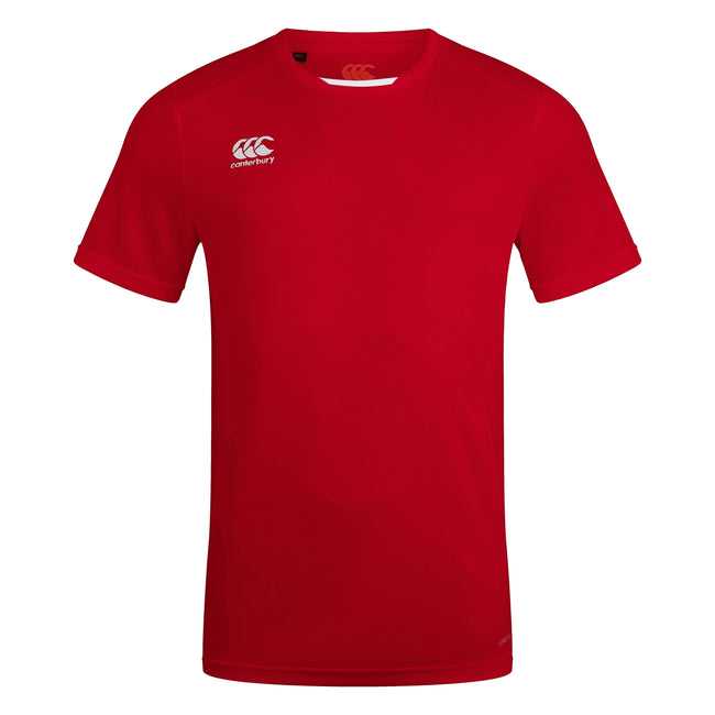 Flag Red - Front - Canterbury Mens Club Dry T-Shirt