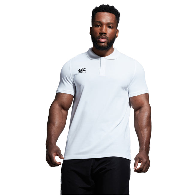 White - Lifestyle - Canterbury Mens Waimak Polo Shirt