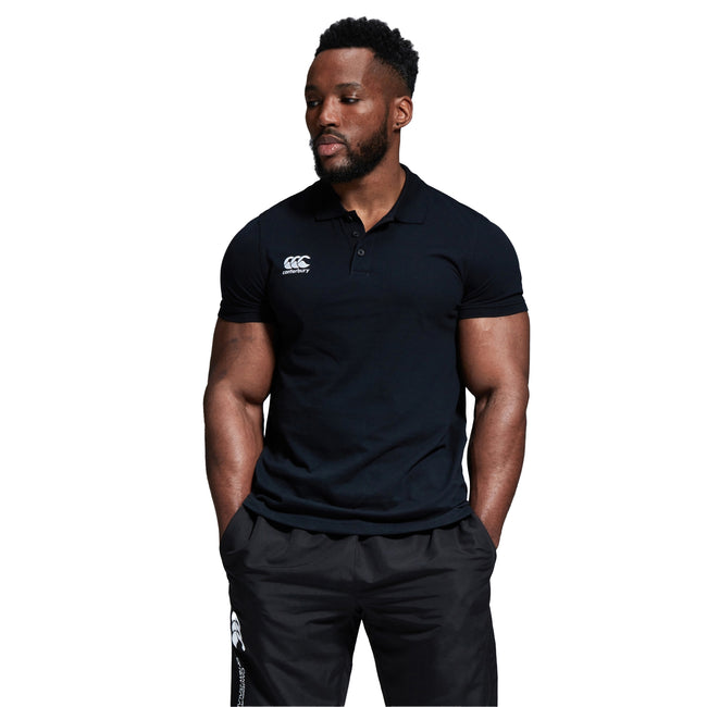 Black - Lifestyle - Canterbury Mens Waimak Polo Shirt