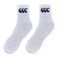 White-Navy - Front - Canterbury Mens Logo Crew Socks