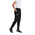 Black - Side - Canterbury Womens-Ladies Stretch Tapered Leg Jogging Bottoms