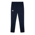Navy - Front - Canterbury Womens-Ladies Stretch Tapered Leg Jogging Bottoms