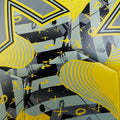 Fluro Yellow-Black-Grey - Pack Shot - Mitre Calcio Evo 24 Football