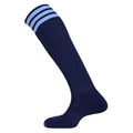 Navy-Sky - Back - Mitre Mens Mercury 3 Stripes Football Socks