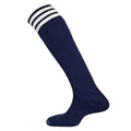 Navy-White - Back - Mitre Mens Mercury 3 Stripes Football Socks