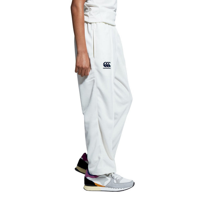 Cream - Side - Canterbury Childrens-Kids Cricket Jogging Bottoms